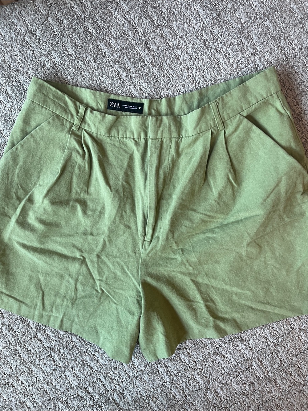 Zara Olive Green Shorts XXL